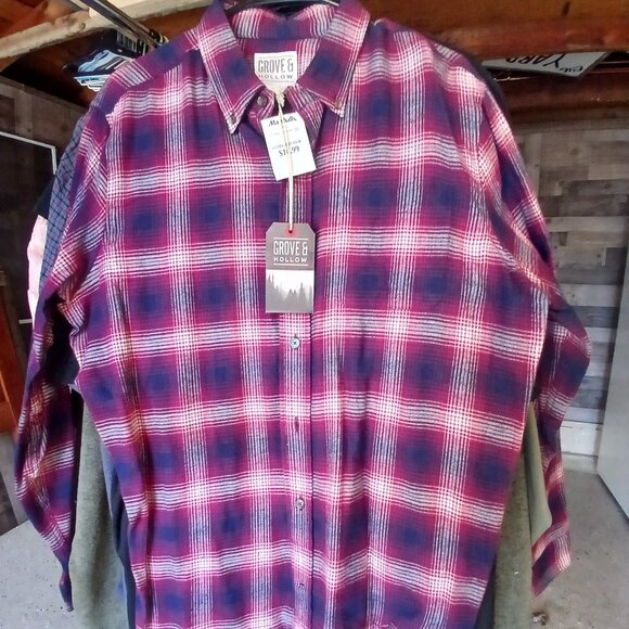 (NWT) Men's Flannel Shirt Large - Picture 1 of 5